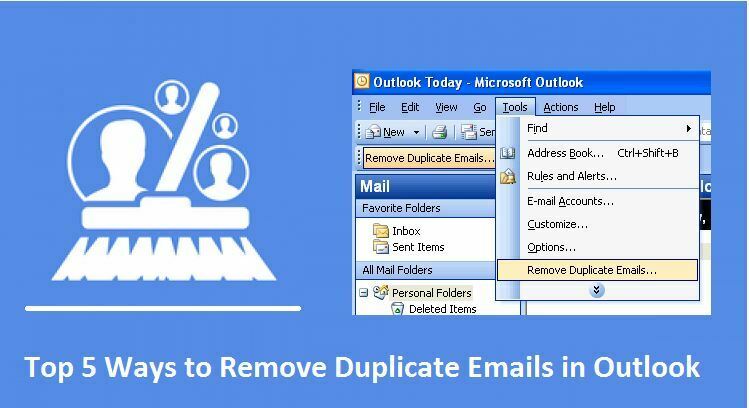 Remove Copy Accounts out of Microsoft Outlook