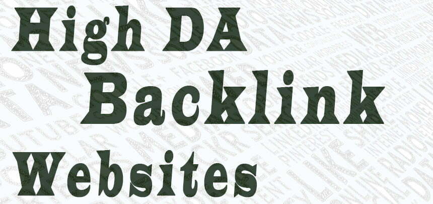 High da backlinks websites