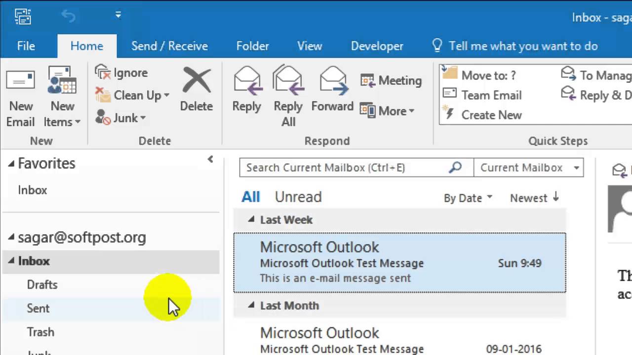 Microsoft Outlook Refresh