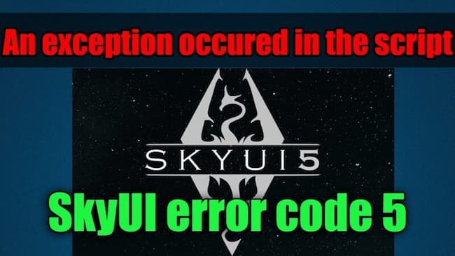 skyui error code 5